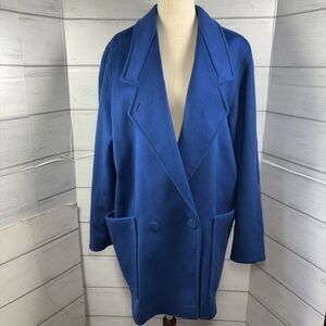 Cassidy Vintage Coat Women's Size 6 Pea Coat 100% Wool Hand Tailored Blue USA